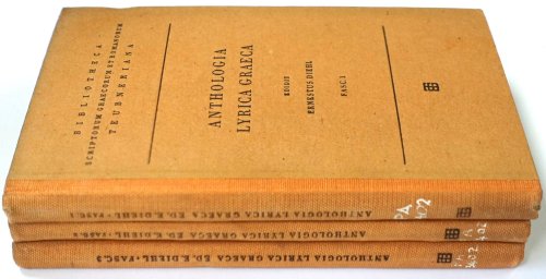 Anthologia Lyrica Graeca: Volume 1-III Complete