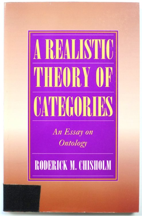 A Realistic Theory of Categories: An Essay on Ontology