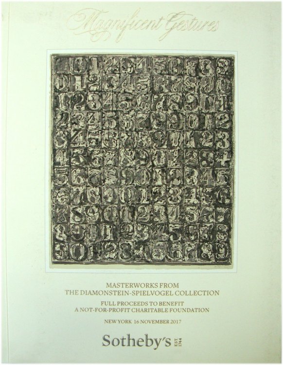 Sotheby's Magnificent Gestures; Masterworks from the Diamonstein-Spielvogel Collection. New York, 16 November 2017