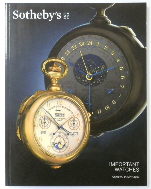 Sotheby's: Important Watches: Geneva 14 May 2017: GE1701