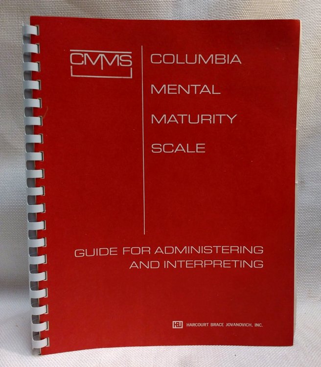 Columbia Mental Maturity Scale CMMS Third Edition