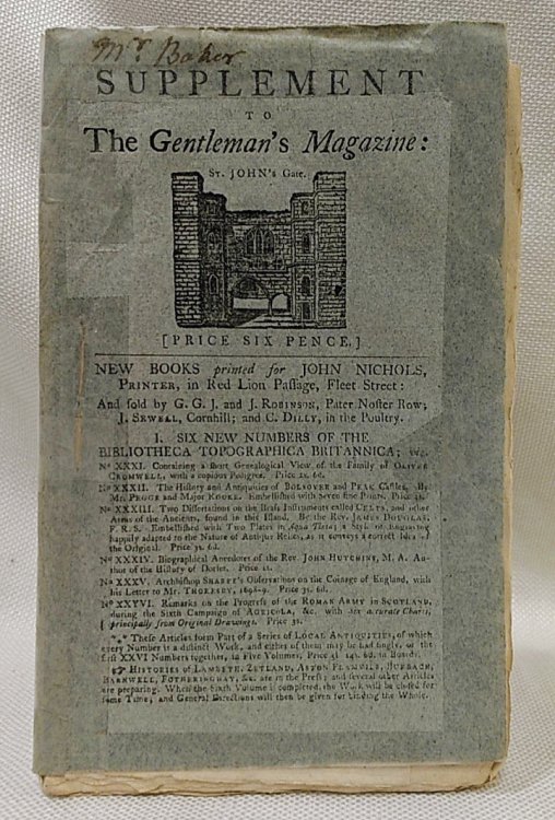 The Gentleman's Magazine SUPPLEMENT and Indices Volume LV for 1785