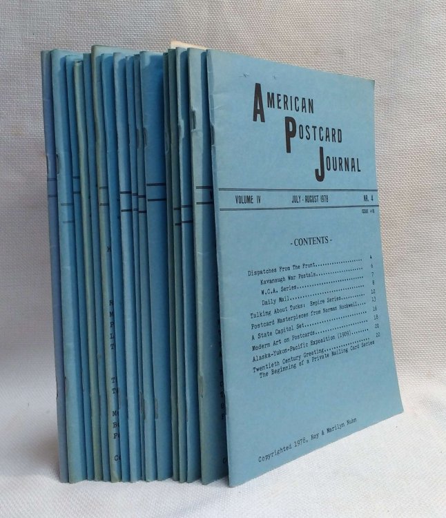 American Postcard Journal, Issues 2 - 18 (Vol. I:2 - Vol. IV:4) [Lot of 16 consecutive issues, 1975-1978]