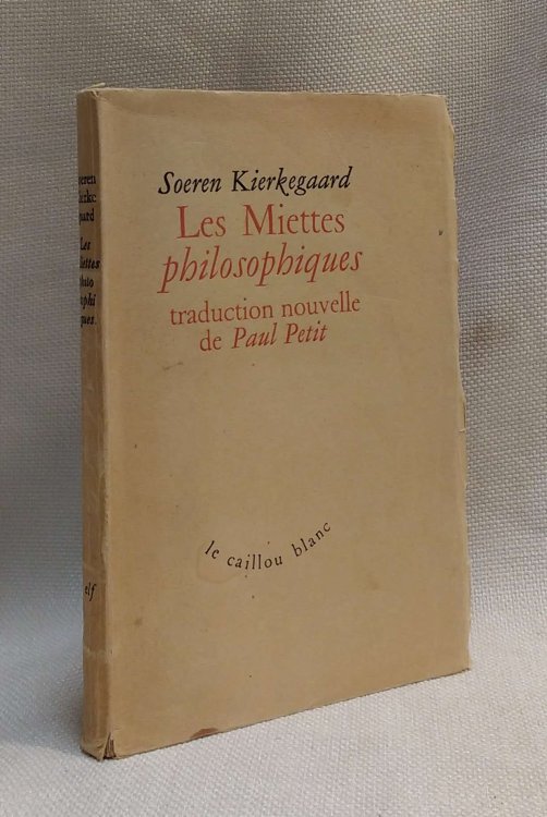Les Miettes philosophiques [with translator's card and ms. note laid in]