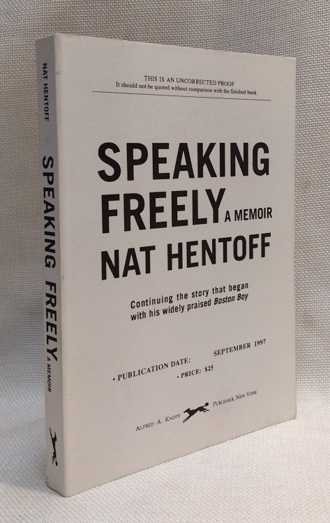 Speaking Freely [Uncorrected Proof]