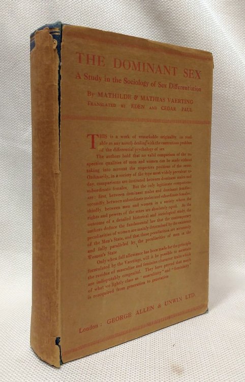 The Dominant Sex: A Study in the Sociology of Sex Differentiation