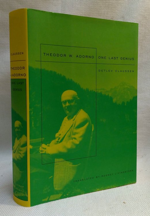 Image for Theodor W. Adorno: One Last Genius Theodor W. Adorno: One Last Genius
