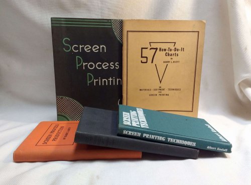 [LOT of 5 Screen Printing Technique items (1935-1938 and 1972):