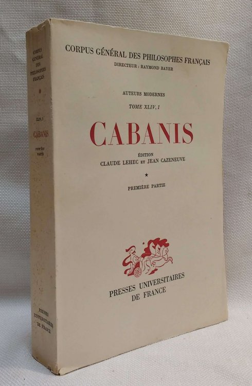 Oeuvres Philosophiques de CABANIS Premiere Partie