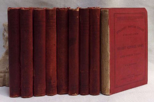 First American Editions of Thackery in Appleton's Popular Library: Confessions of Fitz-Boodle; The Luck of Barry Lyndon (v. I & II); The Yellowplush Papers; Jeames's Diary A Legend of the Rhine and Rebecca and Rowena, Mr Brown's Letters to a Young Man about Town, The Paris Sketchbook (v. I & II); Sh