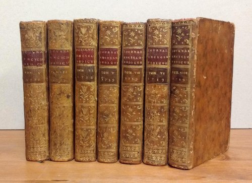Journal Encyclopedique par une society de Gens de Letters .[7 volumes from the first 4 years, 1756-1761]