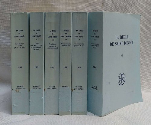 La Regle de Saint Benoit [The Rule of St. Benedict] 6 volumes
