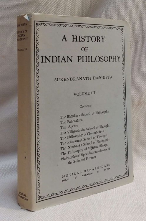 A History of Indian Philosophy, Volume III