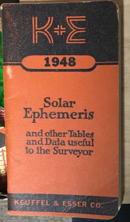 Solar Ephemeris for 1948