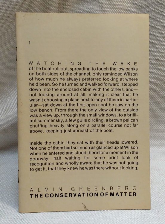 Odd Fodder: The Conservation of Matter