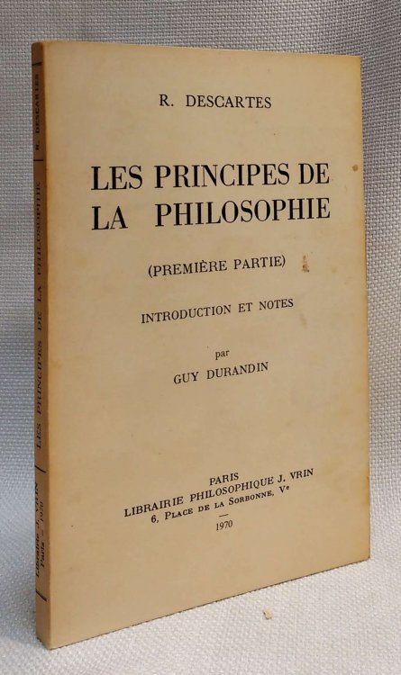Les principes de la philosophie (Premiere partie)