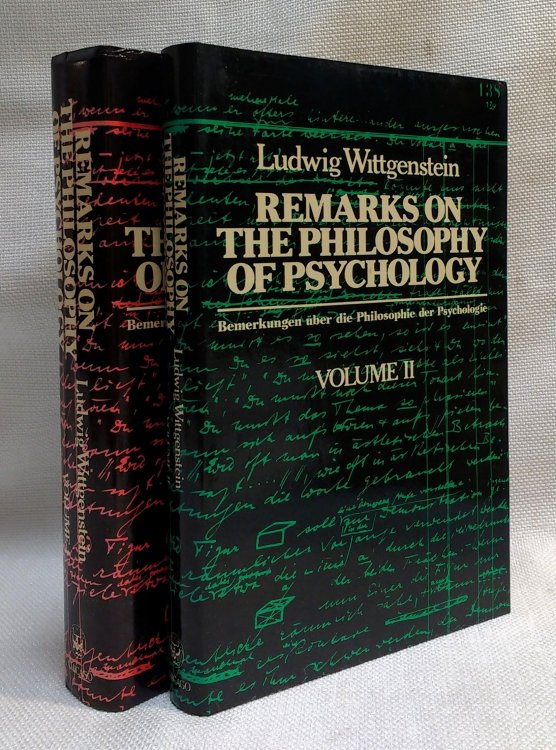 Remarks on the Philosophy of Psychology / Bemerkungen uber di Philosophie der Psychologie [Two Volume Set]