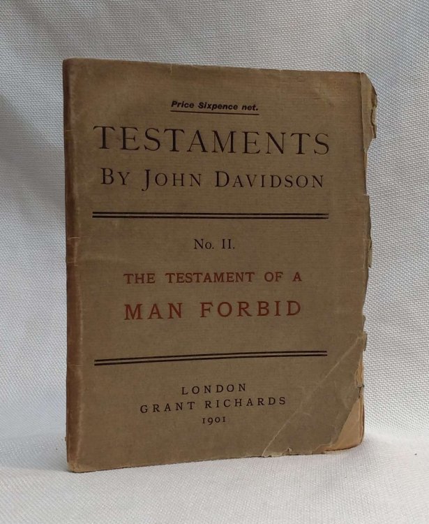 Testaments No. II. The Testament of a Man Forbid
