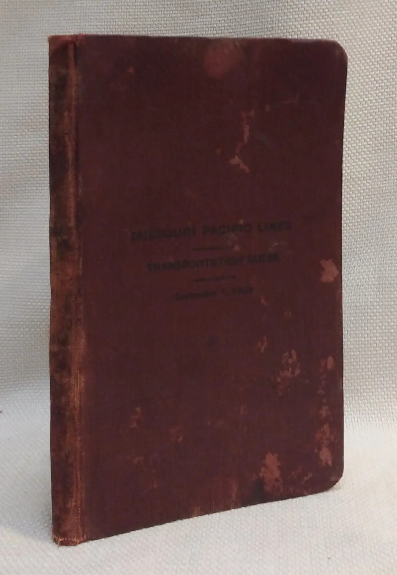 Missouri Pacific Lines: Transportation Rules (September 1, 1929)