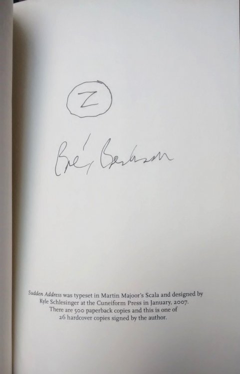 Sudden Address: Selected Lectures 1981-2006