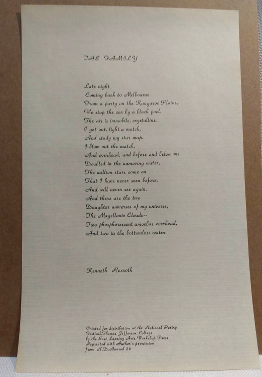 The Family [Broadside]
