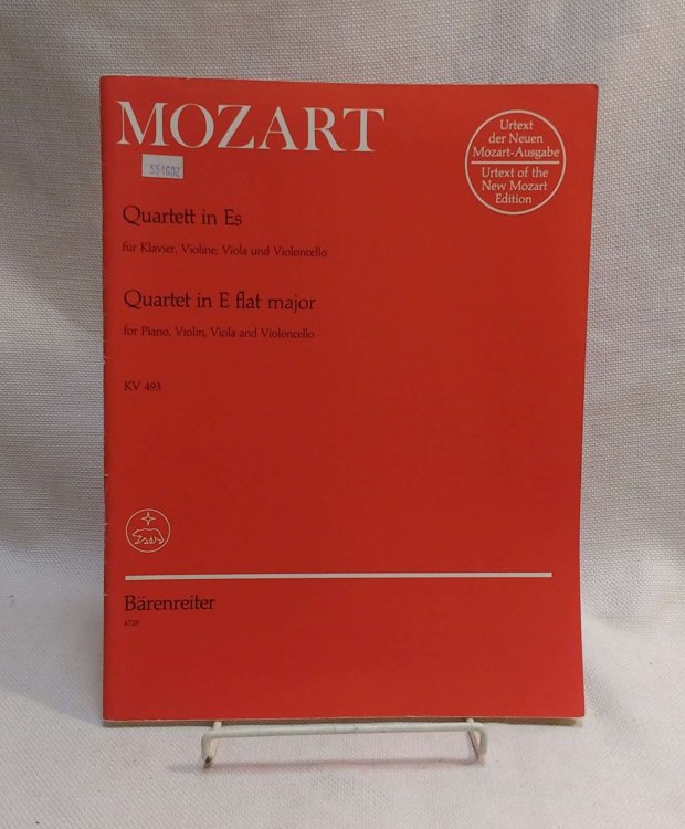 Quartett in Es fr Klavier, Violine, Viola und Violoncello - KV 493