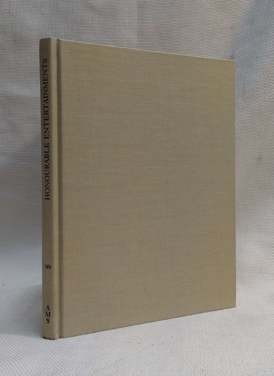 Honourable entertainments (Malone Society reprints)