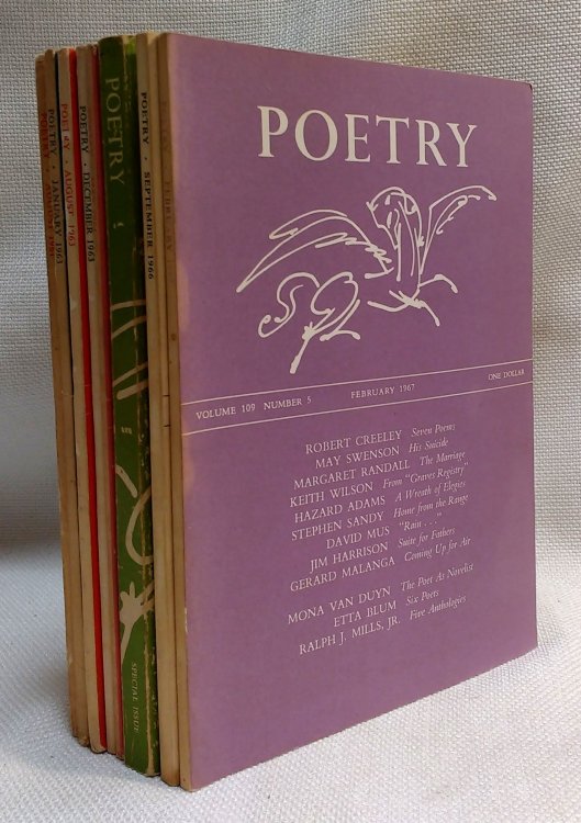 POETRY - 8 issues from he 60's and featuring 1965 Double Issue, and