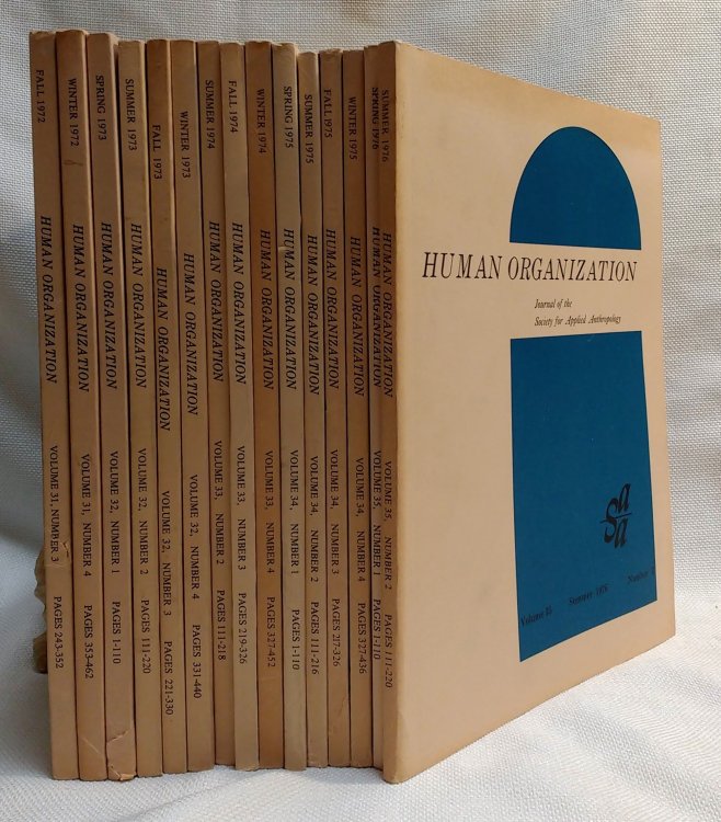 Human Organization Journal of the Society for Applied Anthropology [15 issues, 1972-1976 ]