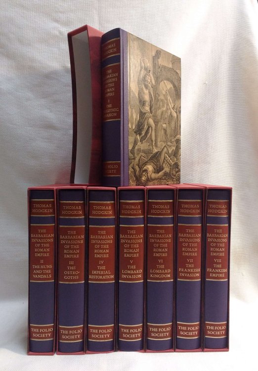 The Barbarian Invasions of the Roman Empire, Complete Set of Eight (8) Volumes : I: The Visigothic Invasion; II: The Huns and the Vandals; III: The Ostrogoths; IV: The Imperial Restoration; V: The Lombard Invasion; VI: The Lombard Kingdom; VII: The Frankish Invasion; VIII: The Frankish Empire (Full 