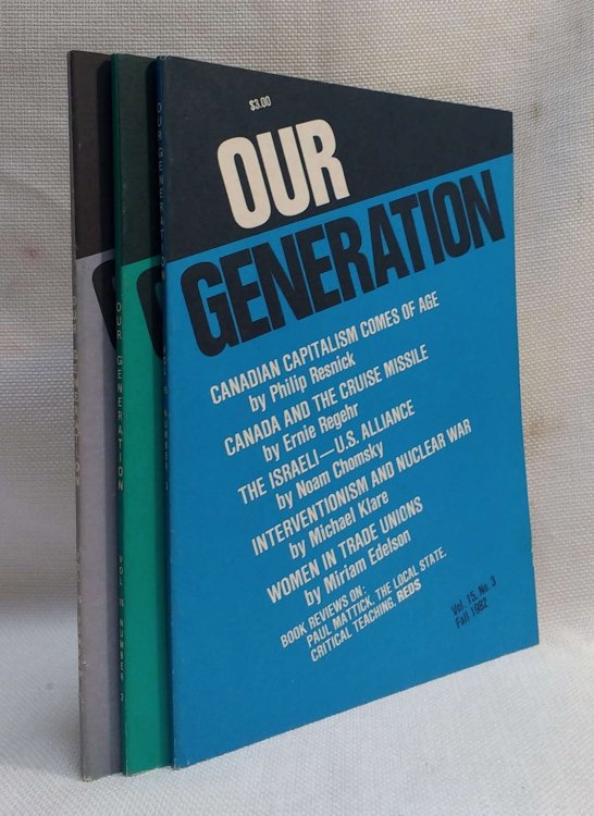 Our Generation [three issues (vol. 15, nos. 1-3)]