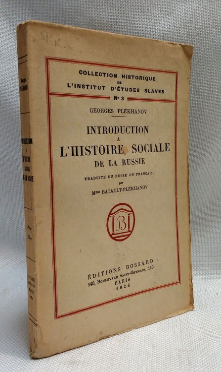 Introduction a l'histoire sociale de la Russie