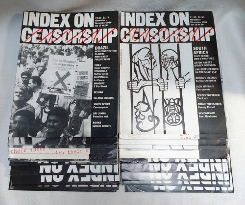Index on Censorship: Vol. 16, No. 10 - Vol. 19, No. 4 [24 consecutive issues]