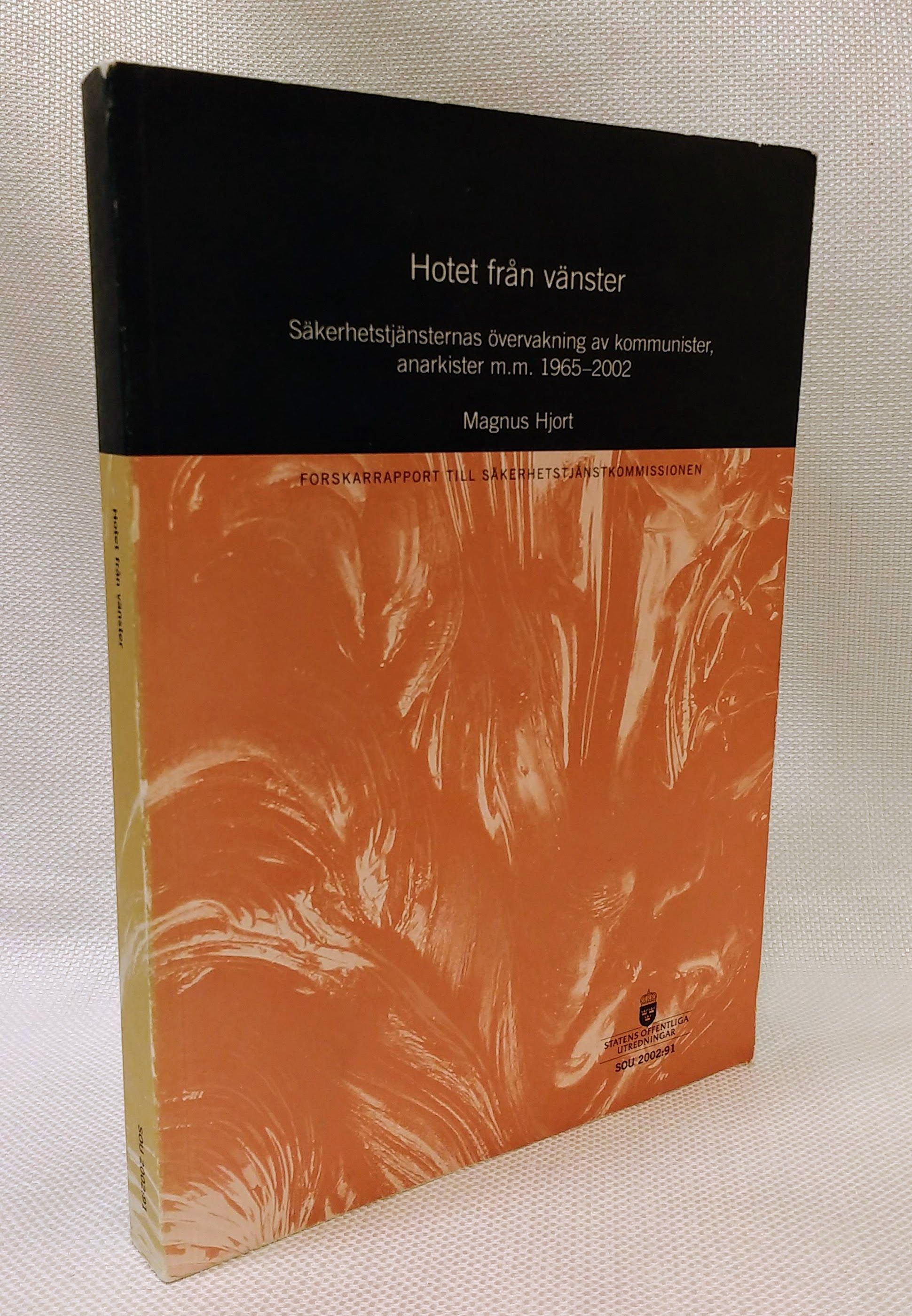 Hotet fran vanster: Sakerhetstjansternas overvakning av kommunister, anarkister m.m. 1965-2002