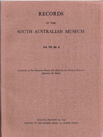 Records of the South Australian Museum Volume VII No 2 December1942