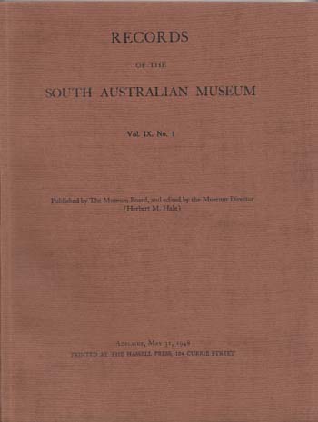 Records of the South Australian Museum Volume IX No 1 (1948)