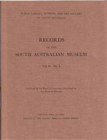 Records of the South Australian Museum Volume II No 4 [1924]