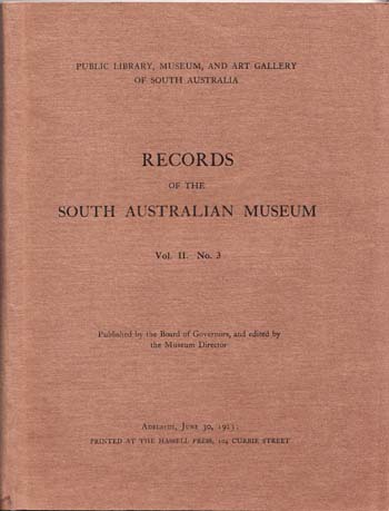 Records of the South Australian Museum Volume II No 3