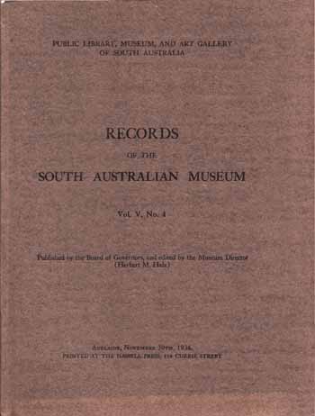 Records of the South Australian Museum Volume V No. 4