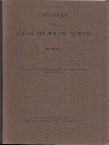 Records of the South Australian Museum Volume VI No 4