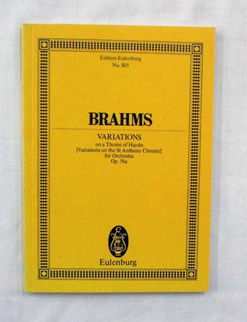 Variations on a Theme of Haydn (Variations on the St Anthony Chorale) for Orchestra Op56a