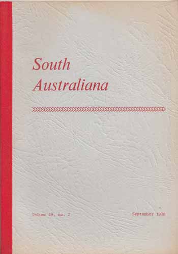 South Australiana Volume 18 No. 2 September, 1979