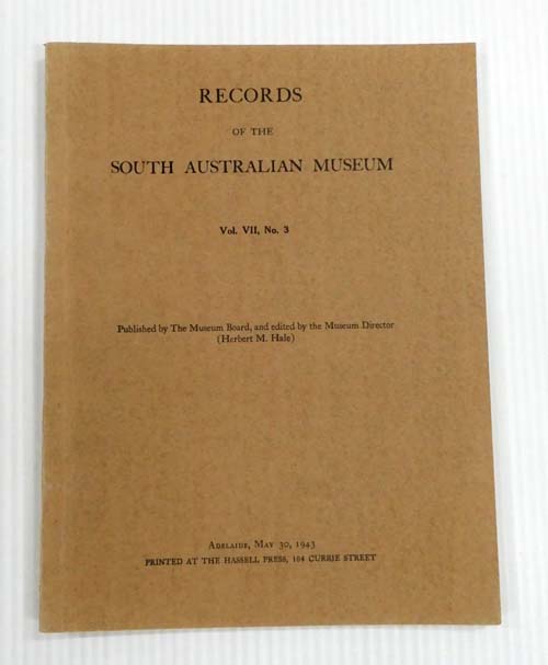 Records of the South Australian Museum Volume VII No 3