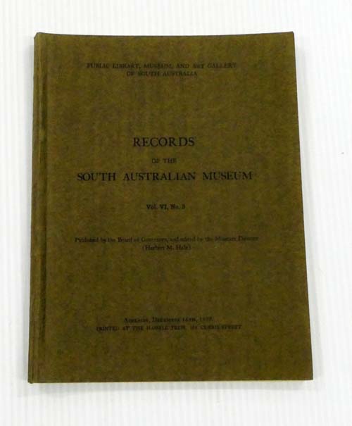 Records of the South Australian Museum Volume VI No 3