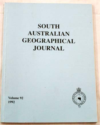 Samuel Grau Hubbe A Minor Explorer contained in South Australian Geographical Journal Volume 92 1992