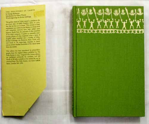 An Account of the Discovery of Tahiti. From the Journal of George Robertson Master of H.M.S. Dolphin