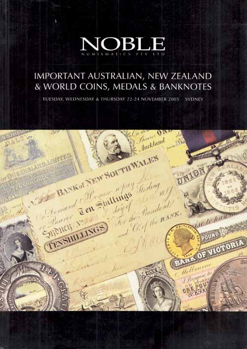 Important Australian, New Zealand & World Coins, Medals & Banknotes