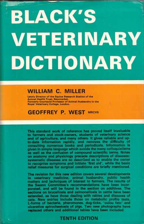 Black's Veterinary Dictionary Tenth Edition