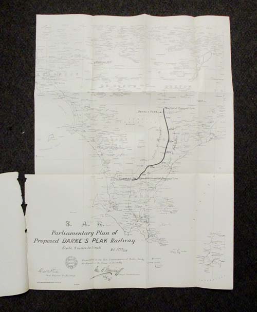 Cummins to Boundary of County Jervois Railway with Map (Parliamentary Papers No 84)