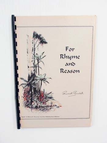 For Rhyme and Reason (Signed by Author)